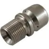 STAINLESS STEEL 1/2"M 08 SEWER NOZZLE WITH 3 REAR FACING JETS - 1