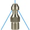 STAINLESS STEEL 1/2"M 09 SEWER NOZZLE WITH 4 REAR & 1 FORWARD FACING JETS - 1