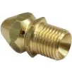 BRASS 035 1/4"M SEWER NOZZLE WITH 3 REAR FACING JETS - 1