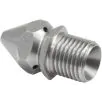 STAINLESS STEEL 1/4"M 04 SEWER NOZZLE WITH 1 FORWARD & 3 REAR FACING JETS - 0