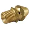 BRASS 035 1/4"M SEWER NOZZLE WITH 3 REAR FACING JETS - 2