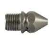 STAINLESS STEEL 1/4"M 04 SEWER NOZZLE WITH 1 FORWARD & 3 REAR FACING JETS - 3