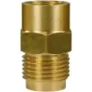 FEMALE TO MALE BRASS QUICK SCREW NIPPLE COUPLING ADAPTOR ST241-1/2"F to 1/2"M - 0