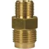 MALE TO MALE BRASS QUICK SCREW NIPPLE COUPLING ADAPTOR ST241-1/4"M to 1/2"M - 0