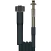 HIGH PRESSURE HOSE, BLACK, 1 WIRE, WRAPPED COVER, 210 BAR - 0