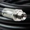 High Pressure Hose Black 20M DN6 Stainless Steel 1/4" Inlet X Stainless Steel 1/4" Outlet 500 Bar Smooth Sewer Jetting Hose - 3