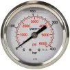 PRESSURE GAUGE 0-400 BAR WITH REAR ENTRY - 0