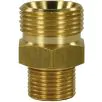 MALE TO MALE BRASS QUICK SCREW NIPPLE ADAPTOR-M22 M to 1/4"M with AGR cone - 0