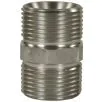 MALE TO MALE STAINLESS STEEL HOSE CONNECTOR ADAPTOR-M22 M to M22 M (Conical version) - 0