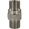 MALE TO MALE STAINLESS STEEL HOSE CONNECTOR ADAPTOR-M22 M to M22 M (long version) - 0