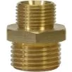 MALE TO MALE BRASS DOUBLE NIPPLE ADAPTOR-1/8"M to 1/4"M - 0