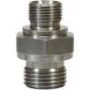 MALE TO MALE STAINLESS STEEL DOUBLE NIPPLE ADAPTOR-1/8"M to 1/4"M - 0