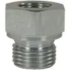 FEMALE TO MALE ZINC PLATED STEEL REDUCTION NIPPLE ADAPTOR-1/8"F to 1/4"M - 0