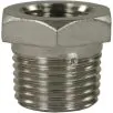 FEMALE TO MALE STAINLESS STEEL REDUCTION NIPPLE ADAPTOR-1/8"F to 1/4"M - 0