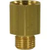 FEMALE TO MALE BRASS REDUCTION EXTENSION NIPPLE ADAPTOR-1/4"F to 1/8"M - 0