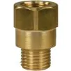 FEMALE TO MALE BRASS EXTENSION NIPPLE ADAPTOR-1/4"F to 1/4"M - 0