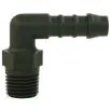 HOSE TAIL PLASTIC 90°, 1/4" MALE, please select size required. - 0