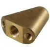 BRASS FLOUNDER SEWER NOZZLE 1/2"F INLET  - 0