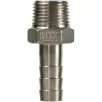 HOSE TAIL STAINLESS STEEL 1/2" MALE-10mm - 0
