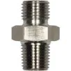 MALE TO MALE STAINLESS STEEL DOUBLE NIPPLE ADAPTOR BSP TAPERED -3/8"M to 1/2"TM - 0