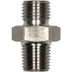 MALE TO MALE STAINLESS STEEL DOUBLE NIPPLE ADAPTOR BSP TAPERED -1/4"M to 1/4"TM - 0