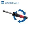 ST9.4 LANCE WITH ROTATABLE INSULATION, 370mm, 1/4"M, RED - 0