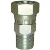 FEMALE TO MALE ZINC PLATED STEEL SWIVEL ADAPTOR BSP TAPERED-3/8"F to 3/8"M - 0