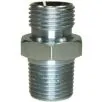 MALE TO MALE ZINC PLATED STEEL DOUBLE NIPPLE ADAPTOR BSP TAPERED-1/4"M to 1/2"TM - 0