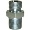 MALE TO MALE ZINC PLATED STEEL DOUBLE NIPPLE ADAPTOR BSP TAPERED-3/8"M to 3/8"TM - 0