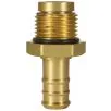 HOSE TAIL BRASS 1/2" MALE, 12mm, WITH SWIVEL - 0