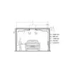 MOSMATIC CAR WASH BOOM 1550mm, Ceiling mounted.  - 2