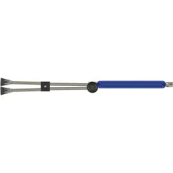 ST154 TWIN LANCE WITH MOULDED HANDLE, 980mm, M22 M, WITH ST10 NOZZLE PROTECTORS AND SIDE HANDLE