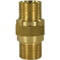MALE TO MALE BRASS HOSE CONNECTOR ADAPTOR-M22 M to M22 M (long version)