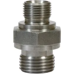 Adaptor Stainless Steel 1/2"M X 3/8"M  60° Cone