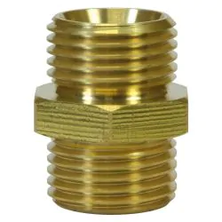 MALE TO MALE BRASS DOUBLE NIPPLE ADAPTOR-3/8"M to 3/8"M (25mm high)
