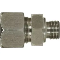 MALE STUD COUPLING, STAINLESS STEEL
