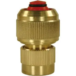 BRASS 1/2" COUPLING WITH NON RETURN VALVE