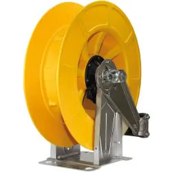 INOX A.B.S PLASTIC AUTOMATIC HOSE REEL UP TO 21M. YELLOW