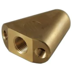 Brass Flounder Sewer Nozzle 1/2"F Inlet 