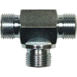 HOSE ADAPTOR ZINC PLATED STEEL MALE TEE BSP, please select size required.