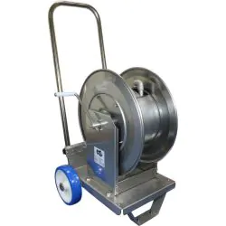 STAINLESS STEEL TROLLEY WITH HOSE REEL