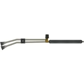 Twin pressure washer lance for pressure washers