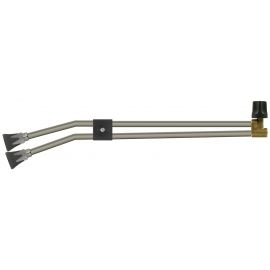 ST53 Twin Lance Without Handle, 650mm, 1/4" F, With ST10 Nozzle Protectors And Bend 