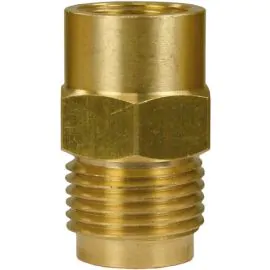 FEMALE TO MALE BRASS QUICK SCREW NIPPLE COUPLING ADAPTOR ST241-1/2"F to 1/2"M