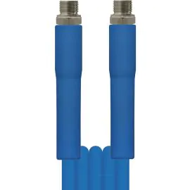 15 Metre 1 Wire 1/4"M-M Blue High Pressure DN6 Hose