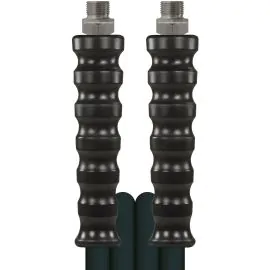 High Pressure Hose. Black. 13M. DN6 1/4" Male Inlet X 1/4" Male Outlet