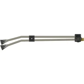 ST54 TWIN LANCE WITHOUT HANDLE, 650mm, M22 M, WITH ST10 NOZZLE PROTECTORS, SIDE HANDLE AND BEND