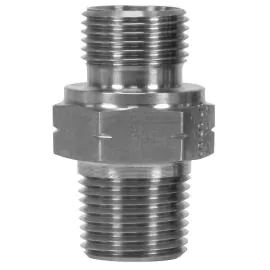 Stainless Steel Adaptor 3/8" - 3/8" Male Male 