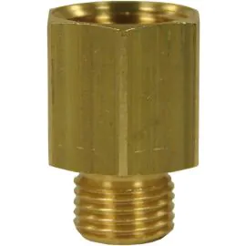 FEMALE TO MALE BRASS REDUCTION EXTENSION NIPPLE ADAPTOR-1/4"F to 1/8"M