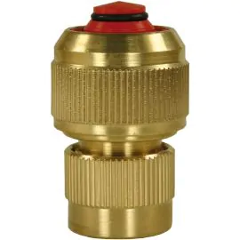 BRASS 1/2" COUPLING WITH NON RETURN VALVE